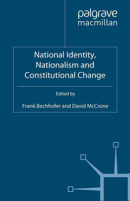 National Identity, Nationalism and Constitutional Change - cover
