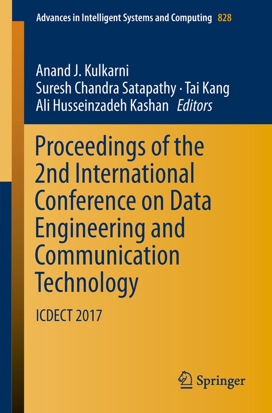 Advances in Intelligent Systems and Computing828- Proceeding ... - cover