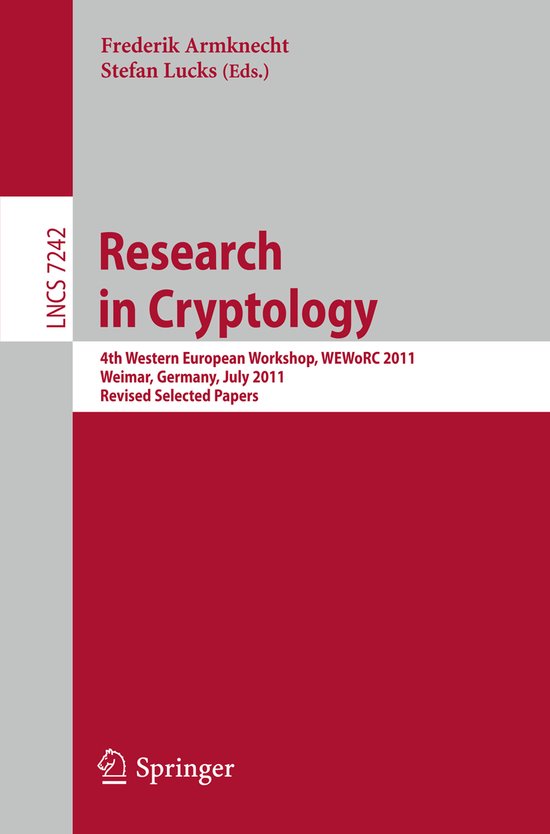 Research in Cryptology - cover