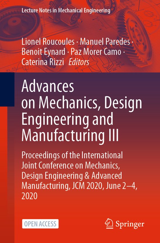 Advances on Mechanics Design Engineering and Manufacturing I ... - cover