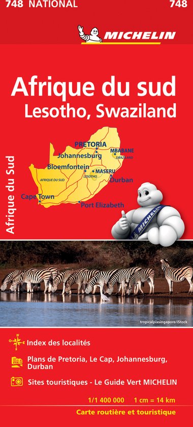 Michelin National Maps- South Africa National Map 748 - cover