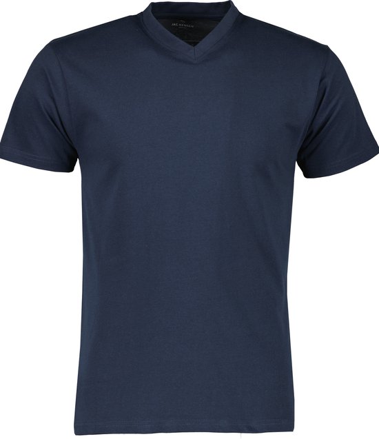 T-shirt Jac Hensen - Col V- Blauw - 5XL Grandes Tailles