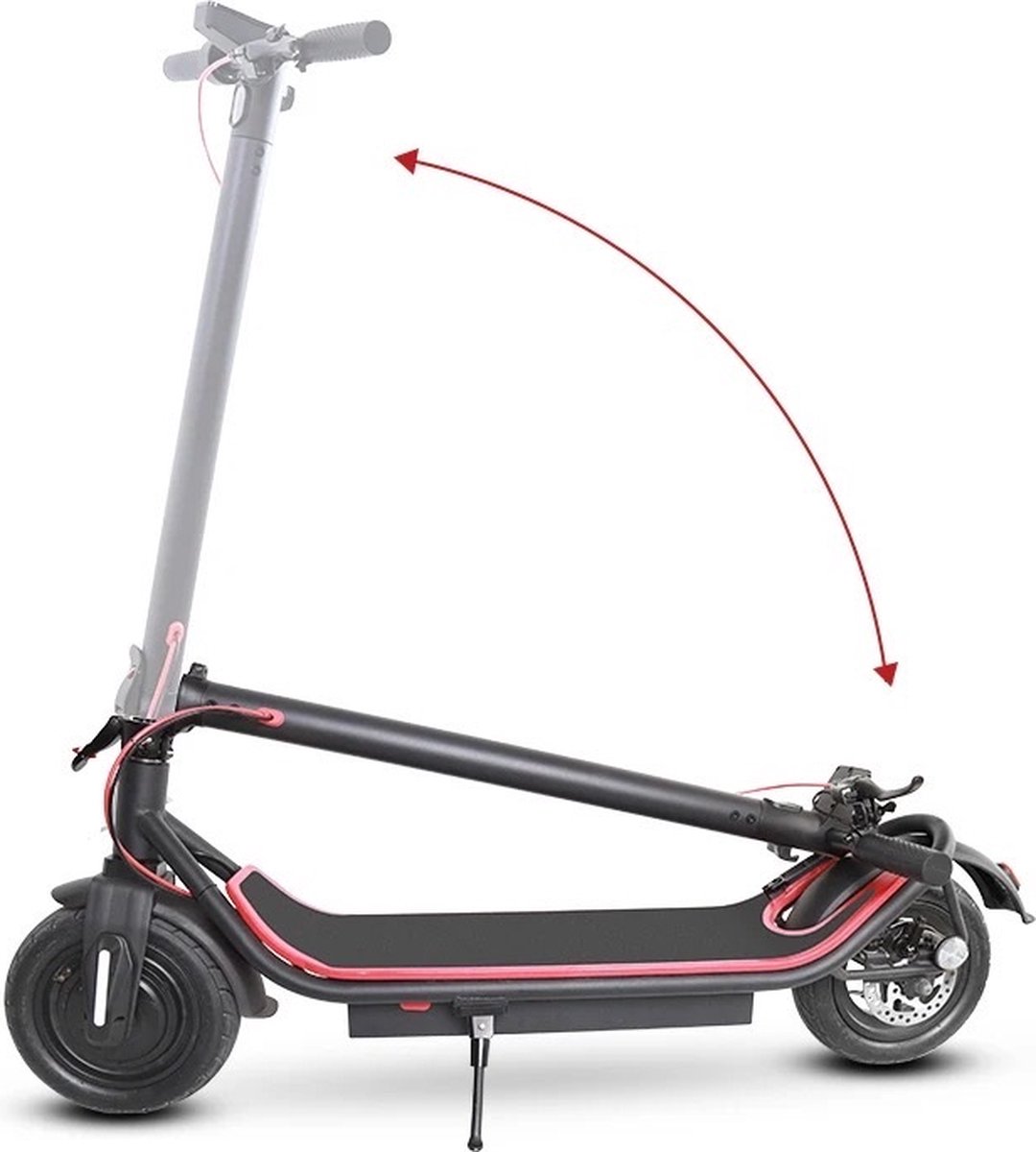 Afbeelding 3 van ElectronicWorks AiE-1 - Elektrische Step - 10.4Ah Accu - Inclusief Tracker (GPS Dekking) - 350W E-step - 25Km/h - 30KM Afstand - 140KG Max