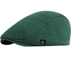 Flat Caps - Donker Groen - Coppola cap - Heren Pet - Baret Heren - Heren Kleding - Cadeau Man - One Size - Navy groen Flat cap - kerstcadeau