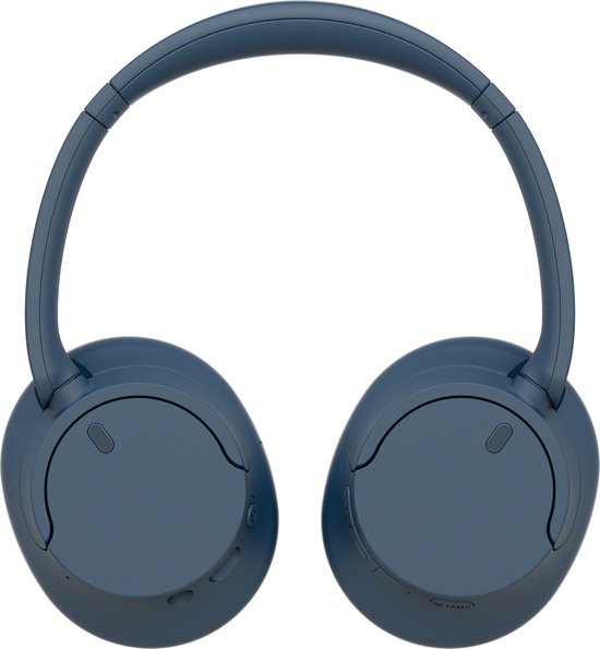 Blauwe Sony WH-CH720N koptelefoon, volledige weergave.
