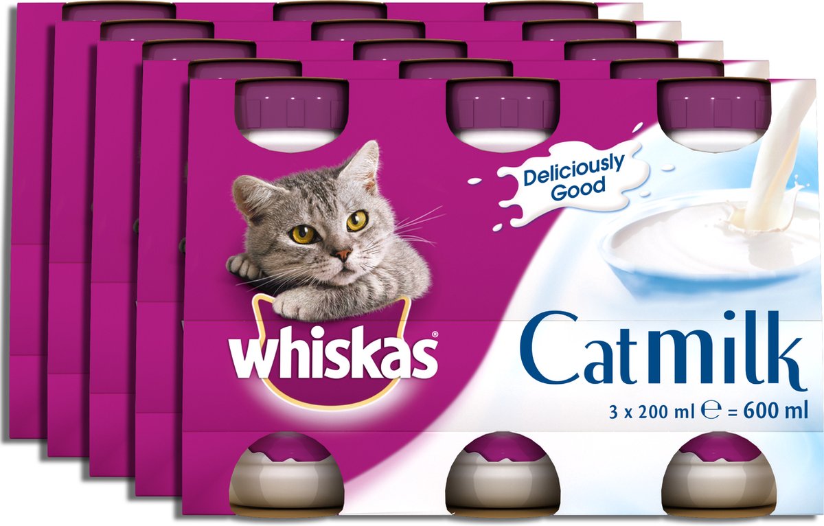 Whiskas Katten melk - 15 flesjes x 200 ml | bol.com