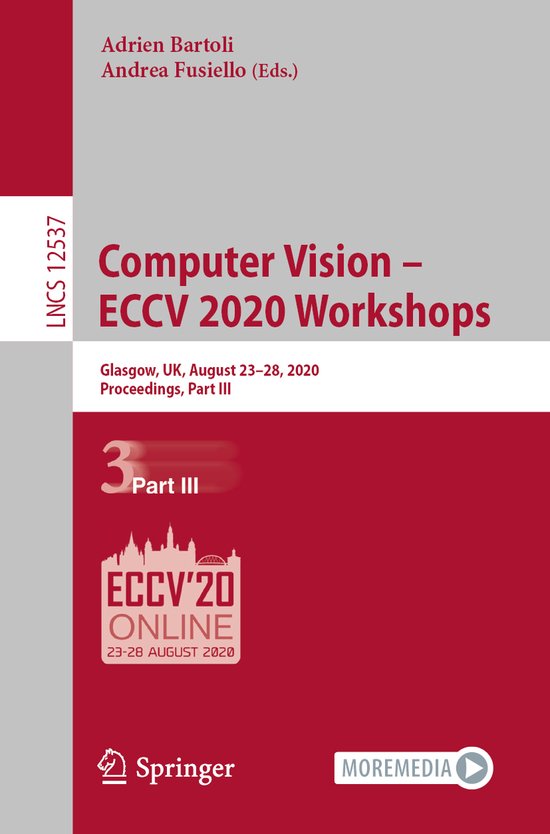 Computer Vision ECCV 2020 Workshops - cover