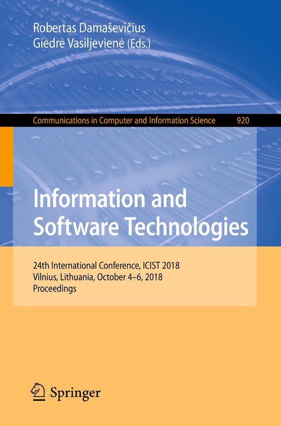 Communications in Computer and Information Science920- Information and ...