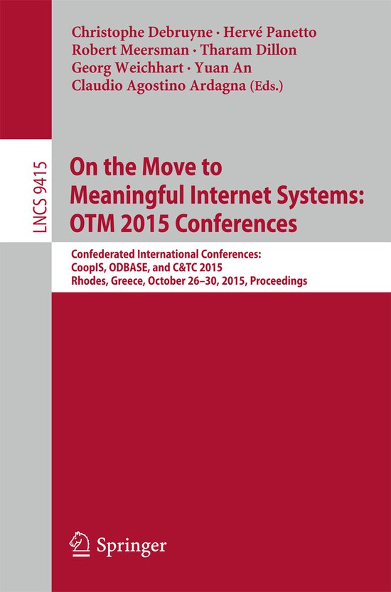 On the Move to Meaningful Internet Systems OTM 2015 Conferen ... - cover