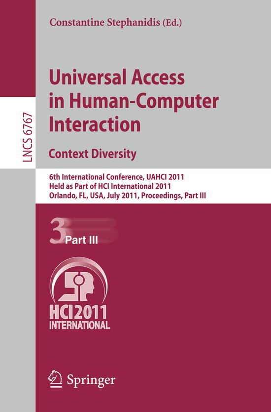 Universal Access in Human-Computer Interaction. Context Dive ... - cover