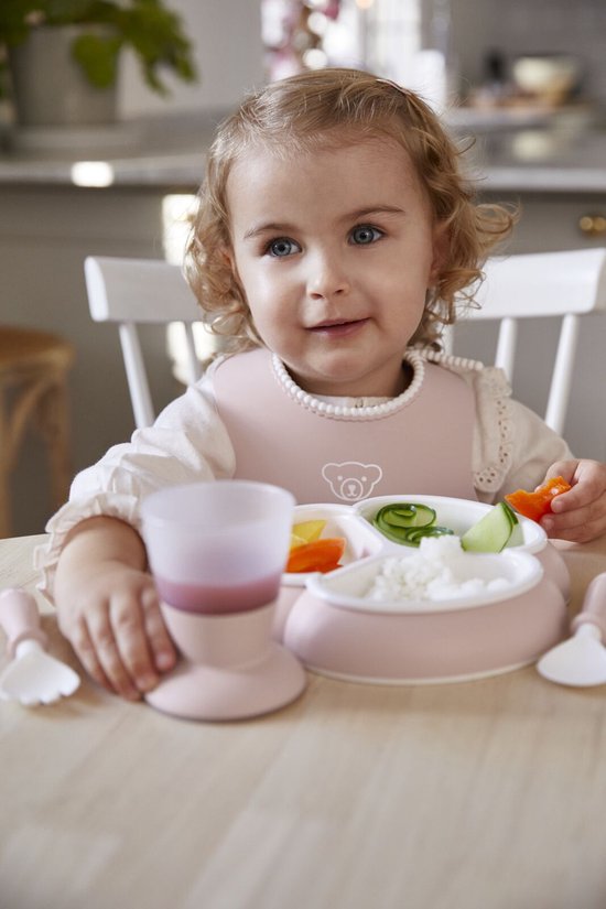 BabyBjörn Serviesset - 8 delig - Pastelroze van Babybjörn — afbeelding 2
