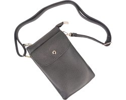 Flora&Co - Paris - Handig Crossbody hand/telefoontasje voor mobiel - gsm - zwart