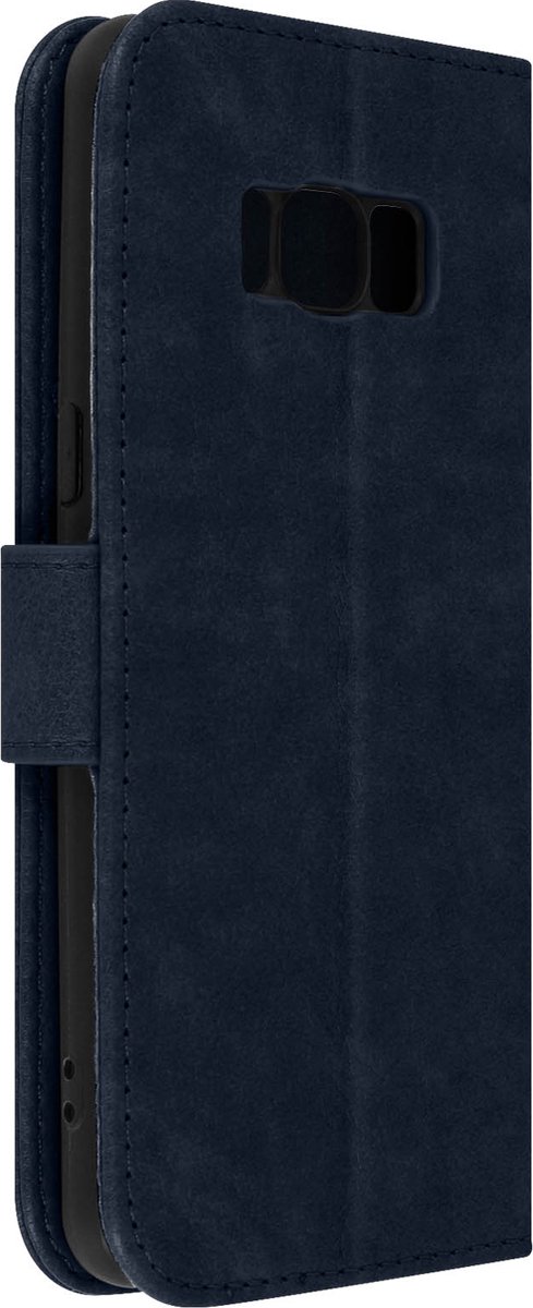 Geschikt voor Samsung Galaxy S8 Bookcover Video Support Functie blauw