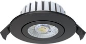 Ledvion LED Inbouwspot, Zwart, 7W, IP65, CCT, COB, Ø90mm, Dimbaar, Eenvoudige Installatie, 5 Jaar Garantie, Badkamer Inbouwspots, Dimbare LED Lamp