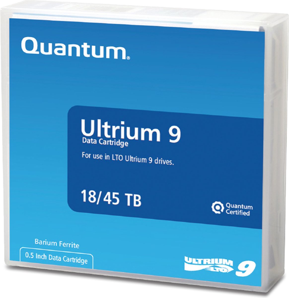 Quantum LTO Ultrium 9 - back-up data tape - 18TB / 45TB - MR-L9MQN-01