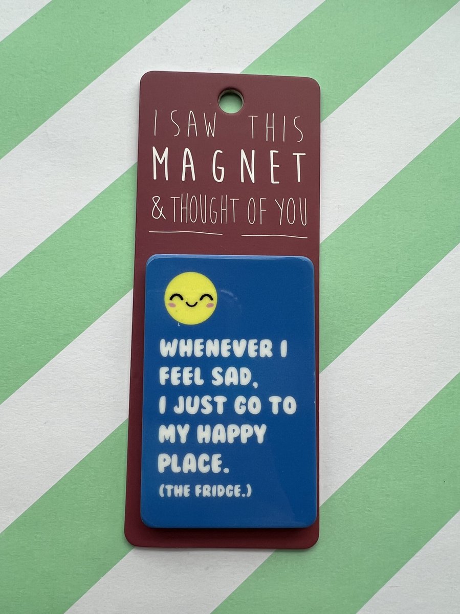 Koelkast magneet - Magnet - Happy place - MA142