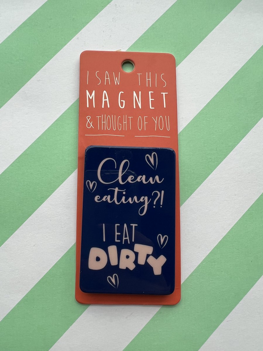 Koelkast magneet - Magnet - Clean Eating? - MA150