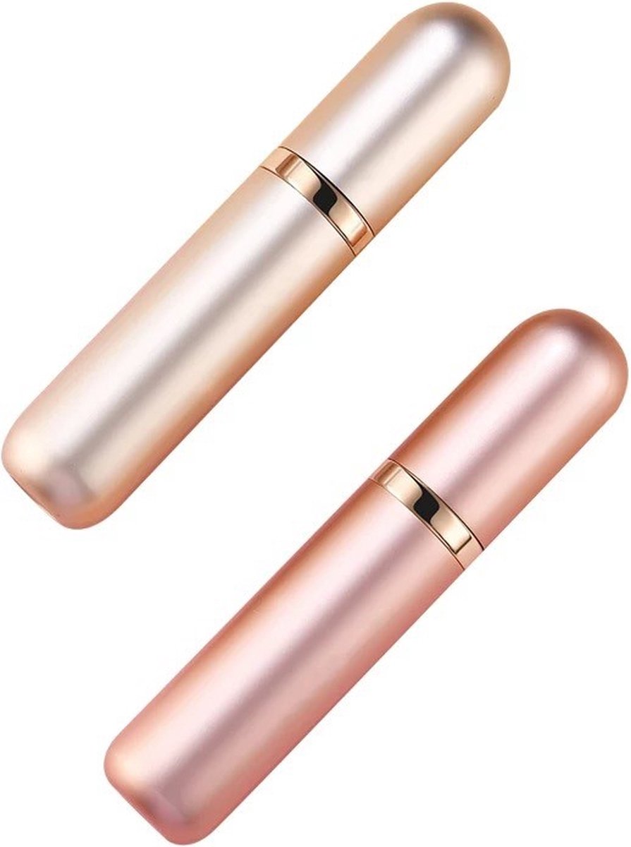 LOTIS - Luxe Parfumverstuivers - Mini Flesje Navulbaar - Elegant Gold / Rose Gold Combi