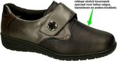 Solidus -Dames - bruin donker - lage gesloten schoenen - maat 38.5