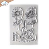 ECD Clear stamps A5 Beautiful blooms 2 - Sunshine