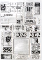ECD Clear stamps A5 - Tickets