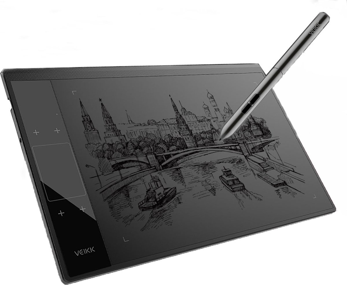 Veikk A30 - Tekentablet - 10x6 - Grote Tekentablet - Grafische Tablet - Professionele Tekentablet