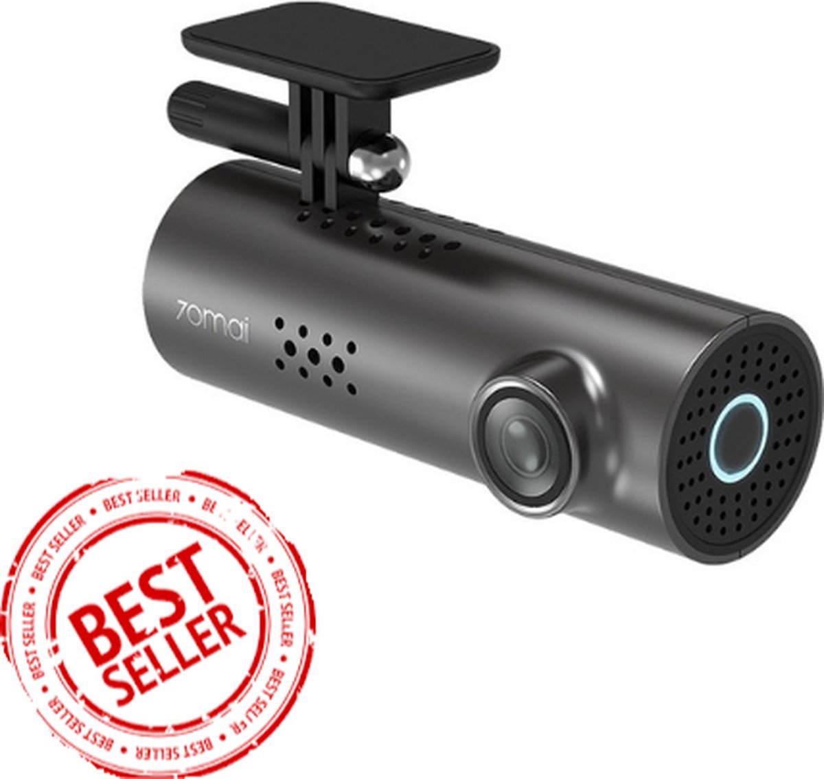 Dashcam voor Auto Voor - Nachtvisie - 4K - Wifi - 64G Geheugen - Voice Control - App Control - Zwart