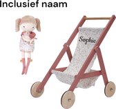 Little Dutch - poppenwagen met Anna knuffelpop - gepersonaliseerd - met naam