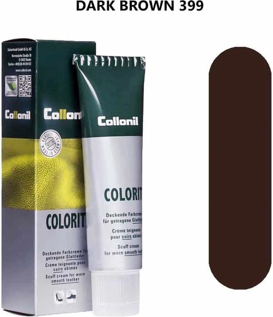 Collonil COLORIT 50ml kleur/glans bruin donker dekkende schoensmeer - verf  voor... | bol.com