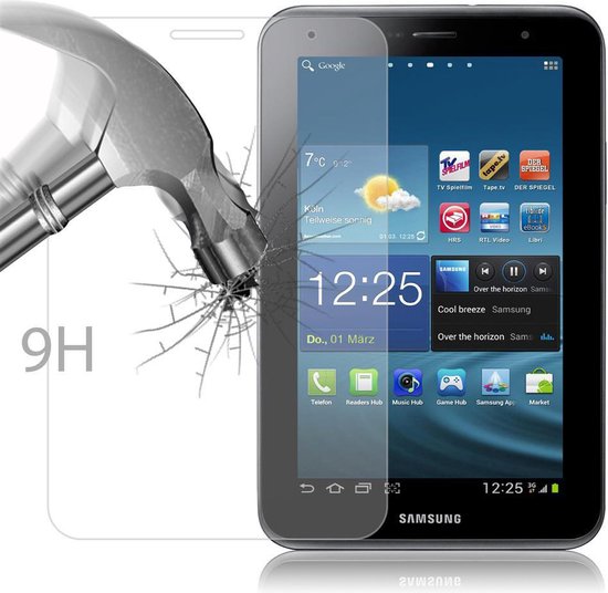 Cadorabo Armored Film pour Samsung Galaxy Tab 2 (8 Zoll) en CRYSTAL CLEAR - Verre de protection d'écran trempé (trempé) en dureté 9H avec 3D Touch