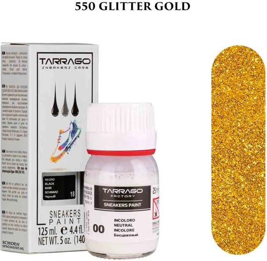 Tarrago Baskets pour femmes Peinture 25ml - 550 Glitter Gold