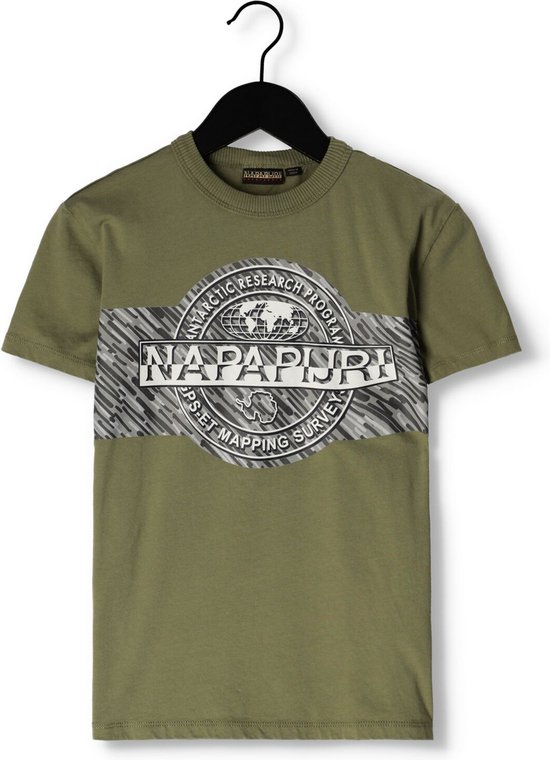 Napapijri K S-pinzon Polo's & T-shirts Jongens - Polo shirt - Groen - Maat 140