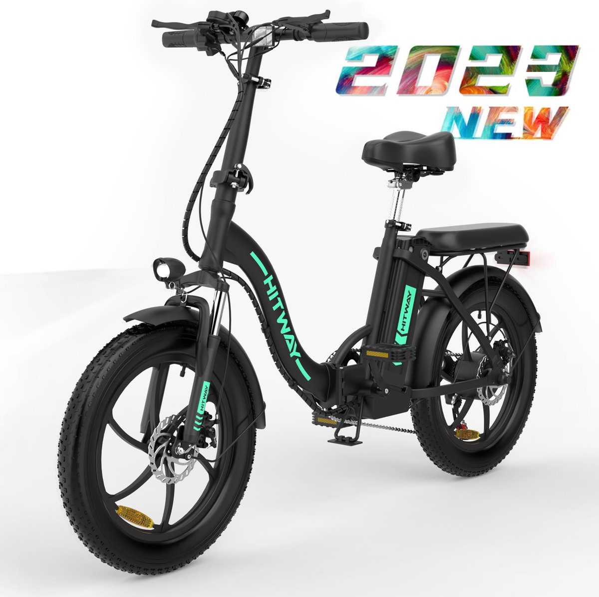 HITWAY Elektrische Fiets - E-Bike - 20 Inch- Fatbike - 250 W- Shimano 7 versnellingen