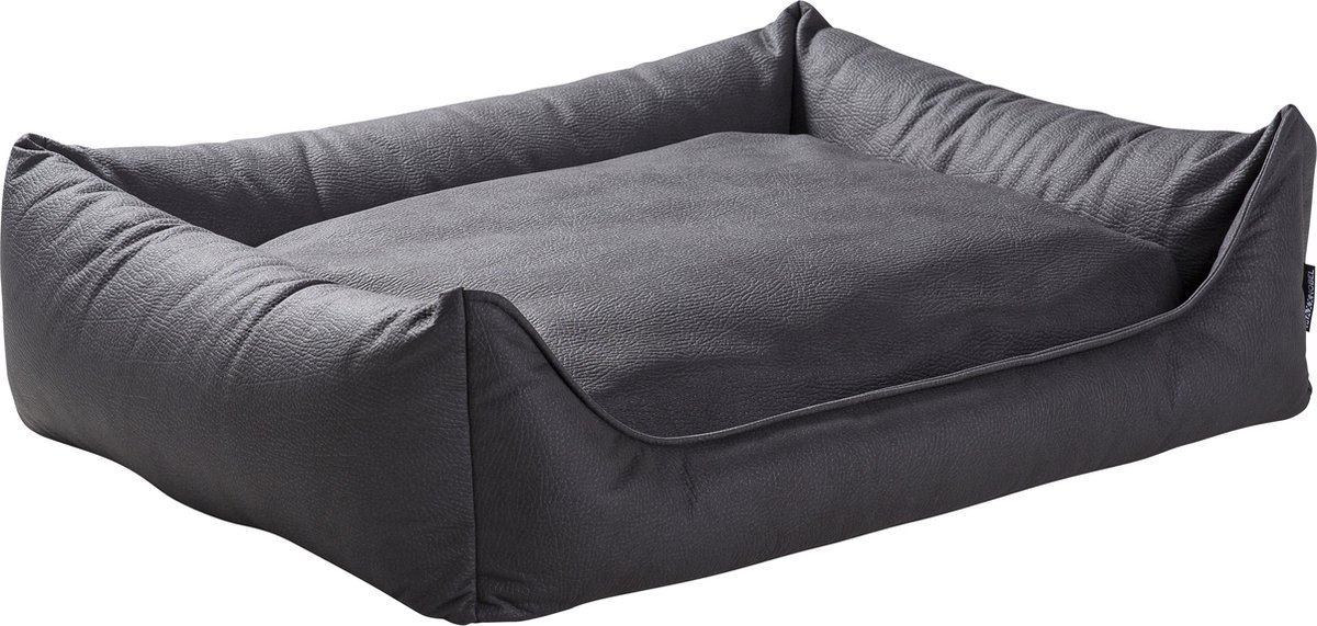 Maxxnobel Ultra Orthopedische Sofa Lederlook Zwart - Hondenbank - Large