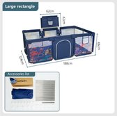 Bol.com IMBABY- Baby Boxen - Grote Baby Speeltuin - Cartoon Box voor Kinderen - Basketbal Baby Activiteit - Hek Zwembad Ballen P... aanbieding