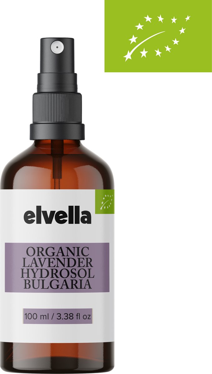 Biologische Lavendelwater - 100 ml - Lavandula Angustifolia Hydrolaat - Bulgarije - Glazen Sprayfles - Gezicht en Body Mist