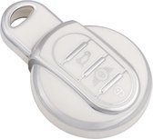 Étui de clé en TPU Souple - Wit Argent métallisé - Étui de clé adapté pour Mini Cooper / Cooper S / Clubman / Countryman - Étui de clé - Accessoires de vêtements pour bébé de Voiture