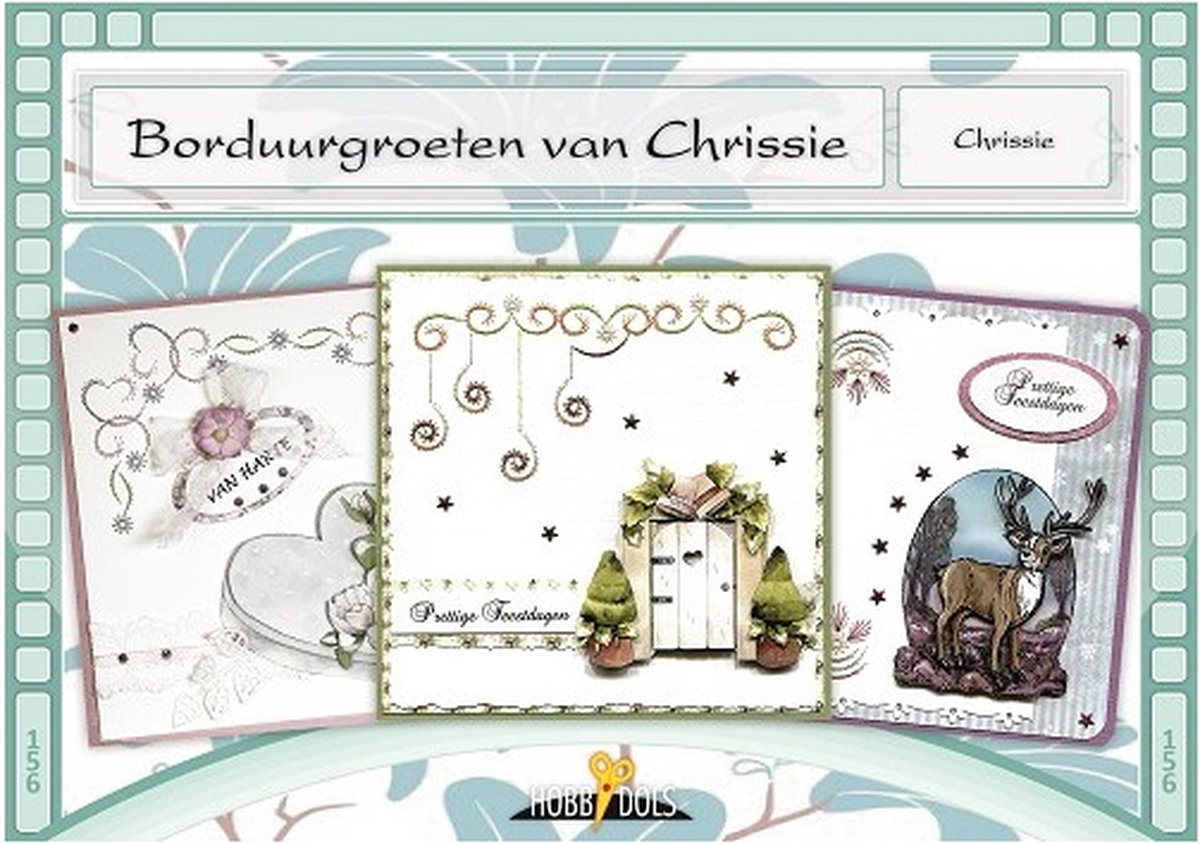 Hobbydols 156 - Borduurgroeten van Chrissie