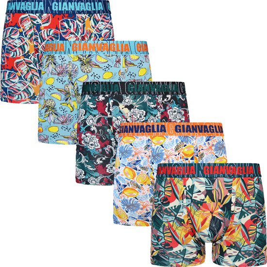 5 PACK Boxershort Heren Wijde Geweven Katoen Viscose Maat M Multicolor bol