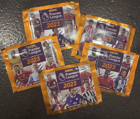 Afbeelding van het spel Premier League 2023 - 5 pakjes Voetbalplaatplaatjes - Panini