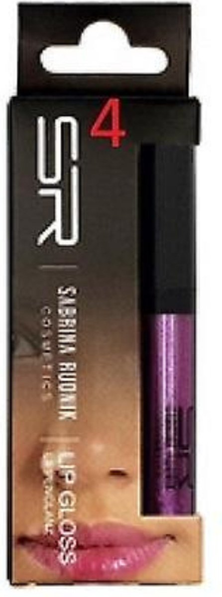 Sabrina Rudnik Cosmetics - Lipgloss met lanoline olie - wit iriserend parelmoer shimmer - nummer 4
