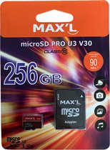 Max'L Micro SDXC 256GB - Classe 10 - U3 - V30