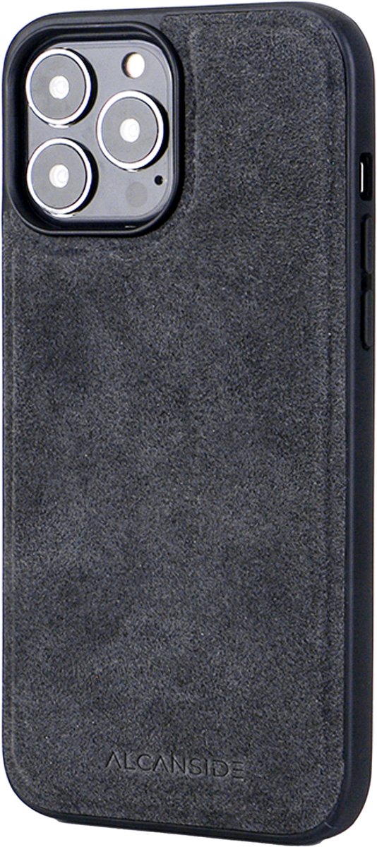 iPhone 14 Plus - Alcantara Case Met MagSafe Magneet - Space Grey