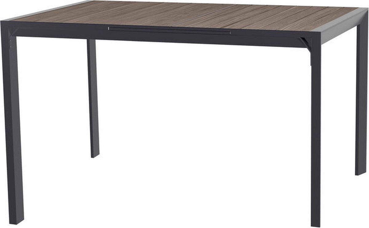 Hespèride hoge tafel Evasion alu uitschuifbaar 105x214x100 cm (154/214) 8 personen leigrijs grijs