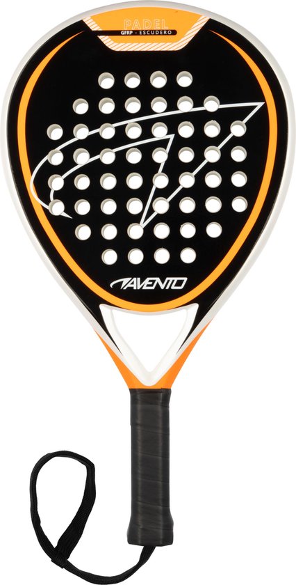 Avento Padelracket Junioren - Escudero - GFRP - Zwart/Oranje