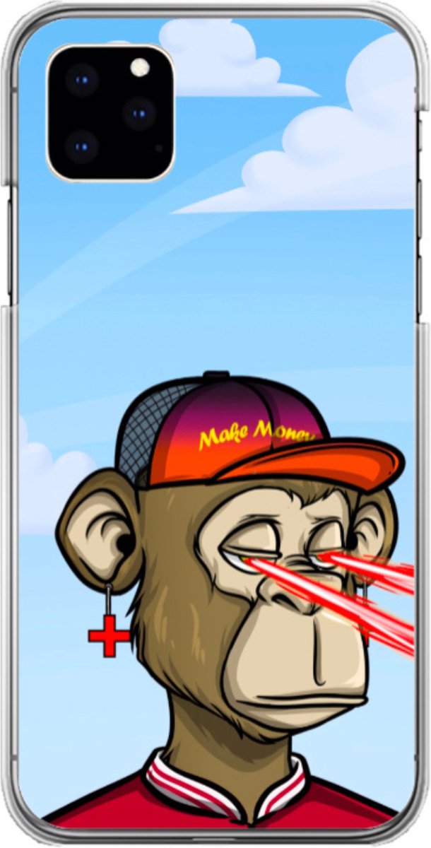 Phonegoat NFT Art iPhone 11 Pro Case Monkey x Laser