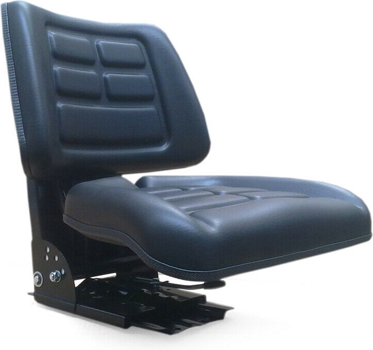 Universele Tractorstoel – Zwart – Vering - Verstelbaar - PVC