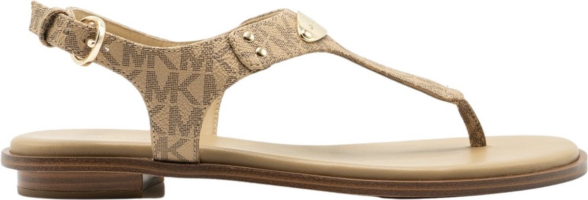 Michael Kors MK Plate Thong sandaal beige / combi, 38 / 5