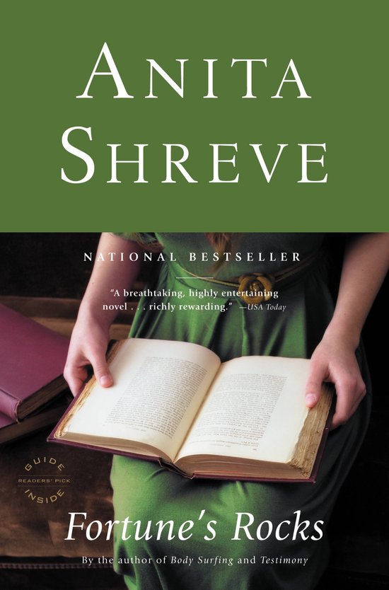 Boekcover van 'Fortune's Rocks' van Anita Shreve, een nationaal bestseller.