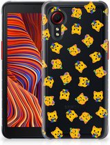 TPU bumper geschikt voor Samsung Galaxy Xcover 5 Katten Emojis